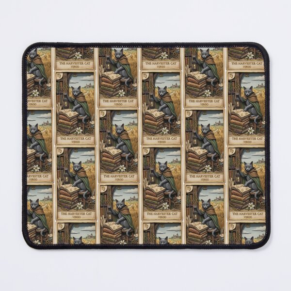 Item preview, Vintage Virgo Harvester Cat Zodiac Tarot Card designed and sold by Idealforme.