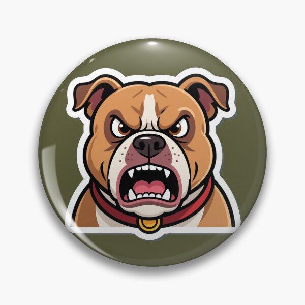 Item preview, Barking Bulldog Mascot – Fierce Dog Cartoon Gaming Design designed and sold by MerlinWear.