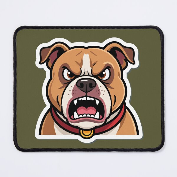 Item preview, Barking Bulldog Mascot – Fierce Dog Cartoon Gaming Design designed and sold by MerlinWear.