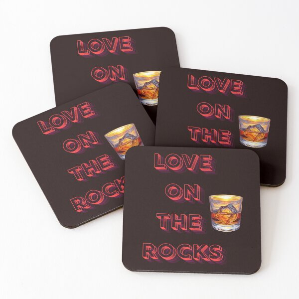 Item preview, Love on the Rocks Whiskey Glass  designed and sold by NapoliApparel.