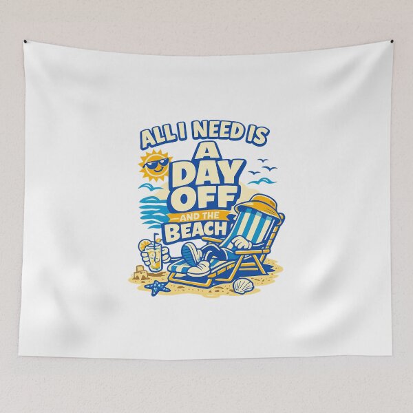 Item preview, All I Need Is A Day Off And The Beach designed and sold by LuveraxArt.