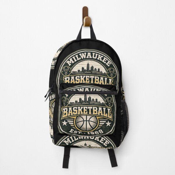 Item preview, Milwaukee Basketball Vintage Shirt – Green Cream Hoops Badge Tee designed and sold by TKOprintdesigns.