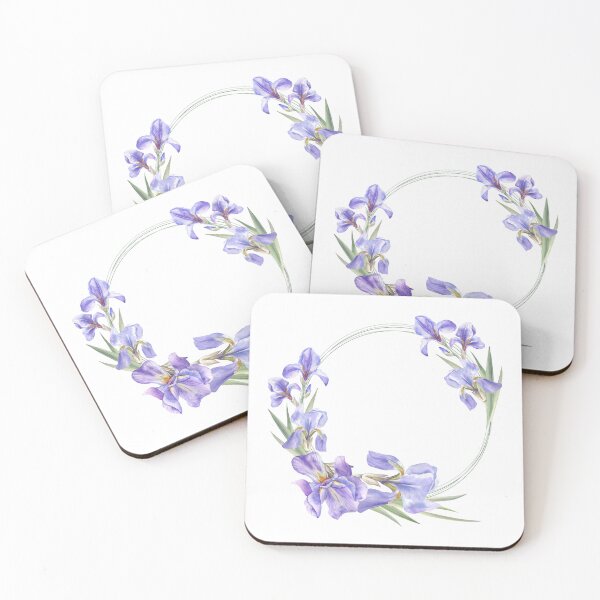 Item preview, Iris Floral Wreath designed and sold by Flowersforbear.
