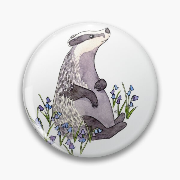 Item preview, Badger in the Bluebells designed and sold by CosyDormouseDesigns.