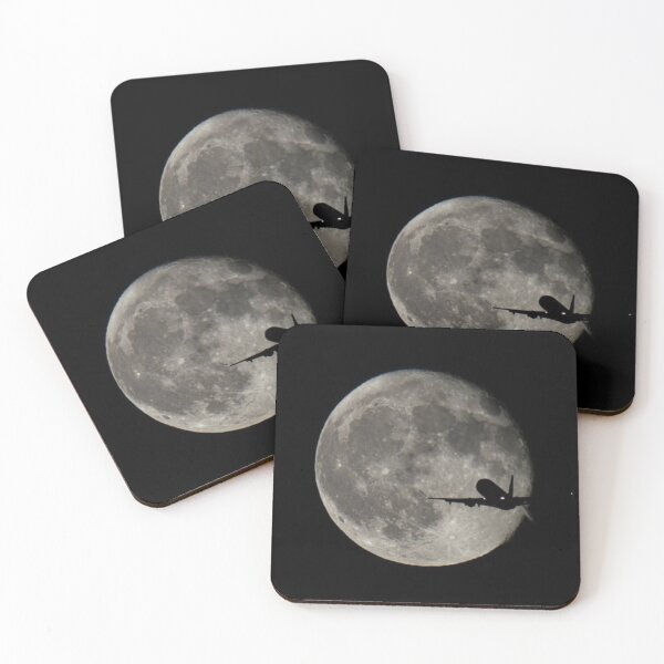 Item preview, Moon and Airplane Wall Art – Dreamy Style Decorative Artwork designed and sold by Lellenatavarez.