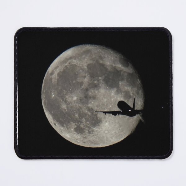 Item preview, Moon and Airplane Wall Art – Dreamy Style Decorative Artwork designed and sold by Lellenatavarez.