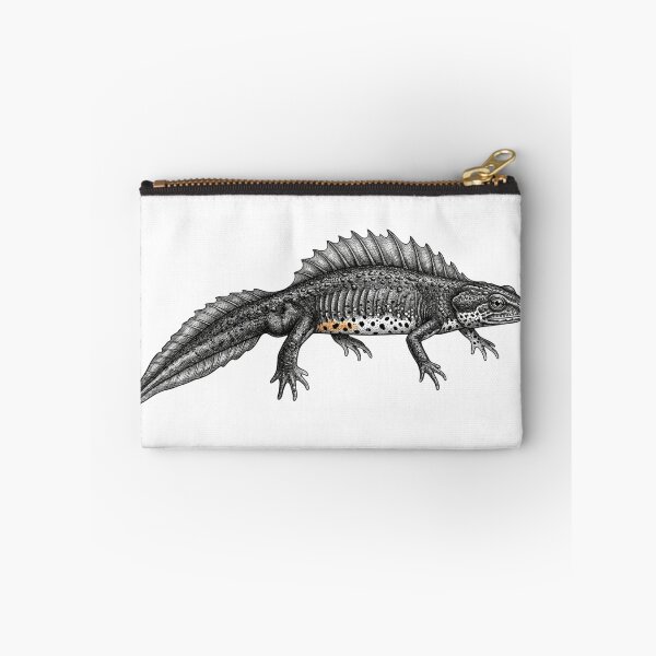 Item preview, Realistic high detail black and white crested newt designed and sold by Minimalisticaly.
