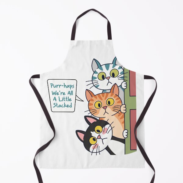 Item preview, Purr-haps we're All A Little Stacked - Curious Cats designed and sold by Sandramanhaten.