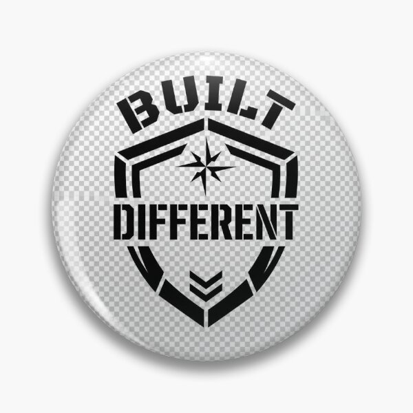 Item preview, No Built Different Tactical Shield Logo Design No Excuses Grunge Tactical Typography Design designed and sold by DarioTactical.