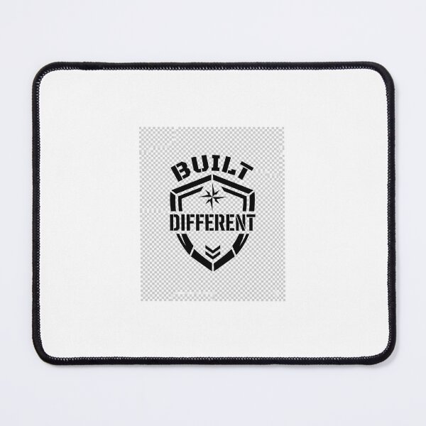 Item preview, No Built Different Tactical Shield Logo Design No Excuses Grunge Tactical Typography Design designed and sold by DarioTactical.