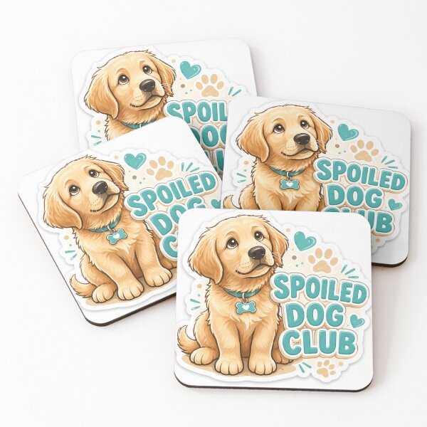 Item preview, Spoiled Dog Club Cute Golden Retriever designed and sold by DrakeDogShop.