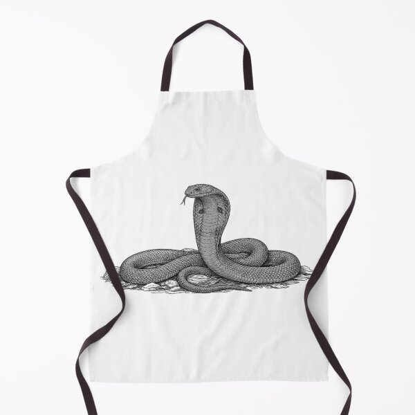 Item preview, Realistic high detail black and white king cobra designed and sold by Minimalisticaly.