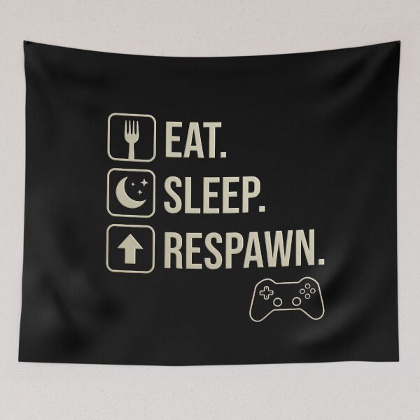 Item preview, Eat. Sleep. Respawn. Funny Video Gaming Gamer  designed and sold by PryntedLabs.
