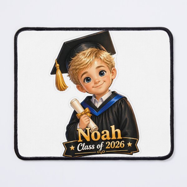 Item preview, Cute Kindergarten Graduation Boy Noah Class of 2026 Sticker designed and sold by JoyPopSticker.