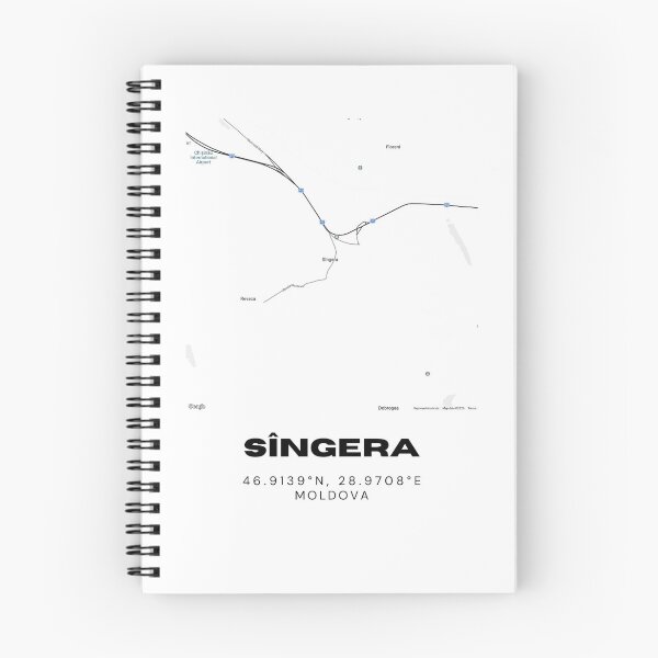 Item preview, Sîngera Moldova Map Poster | Minimalist City Map Art | Modern Travel Print designed and sold by RM-Journey.