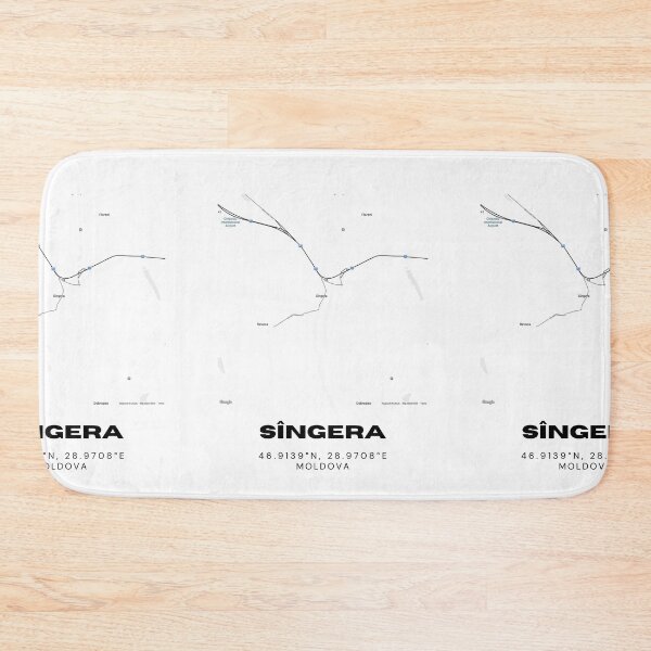 Item preview, Sîngera Moldova Map Poster | Minimalist City Map Art | Modern Travel Print designed and sold by RM-Journey.