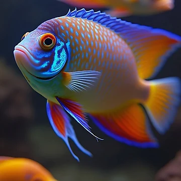 Artwork thumbnail, Colorful fish by Creative Visualize