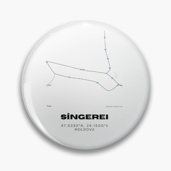 Item preview, Sîngerei Moldova Map Art | Minimalist Street Map Poster | Travel Wall Decor designed and sold by RM-Journey.