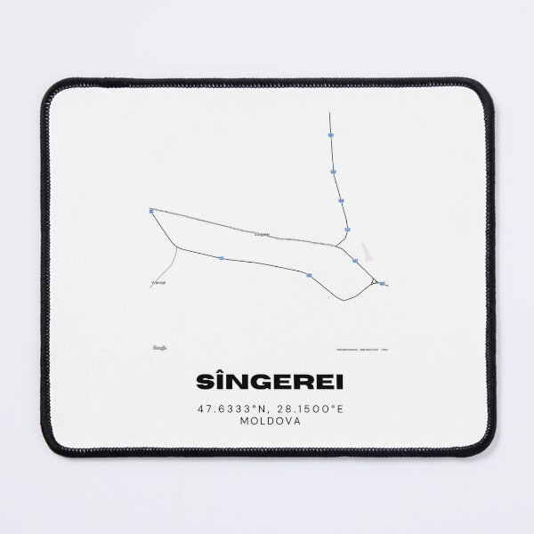 Item preview, Sîngerei Moldova Map Art | Minimalist Street Map Poster | Travel Wall Decor designed and sold by RM-Journey.
