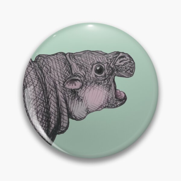 Item preview, Adorably Angry Baby Pygmy Hippo designed and sold by GDiEDesigns.