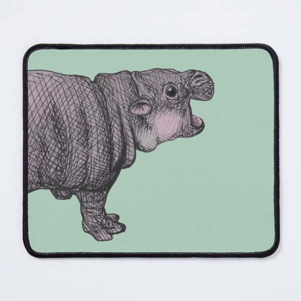 Item preview, Adorably Angry Baby Pygmy Hippo designed and sold by GDiEDesigns.