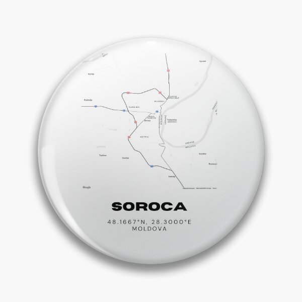 Item preview, Soroca Moldova Map Poster | Minimalist City Map Art | Modern Travel Wall Decor designed and sold by RM-Journey.
