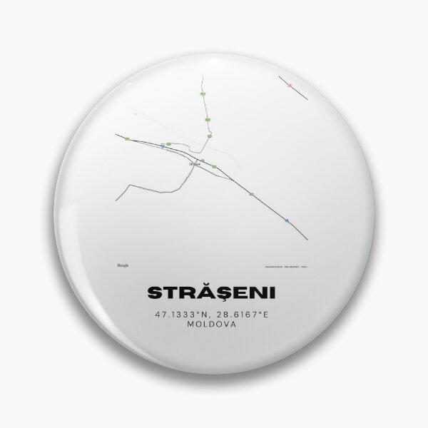 Item preview, Străşeni Moldova Map Art | Minimal Street Map Poster | Modern Travel Decor designed and sold by RM-Journey.