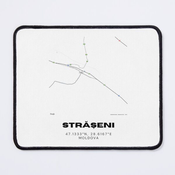 Item preview, Străşeni Moldova Map Art | Minimal Street Map Poster | Modern Travel Decor designed and sold by RM-Journey.