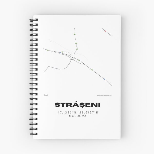 Item preview, Străşeni Moldova Map Art | Minimal Street Map Poster | Modern Travel Decor designed and sold by RM-Journey.