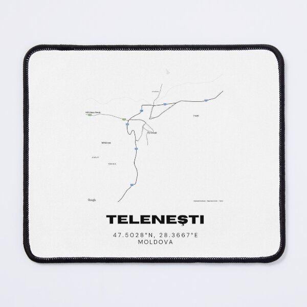 Item preview, Teleneşti Moldova Map Print | Minimalist City Map Poster | Travel Wall Art designed and sold by RM-Journey.