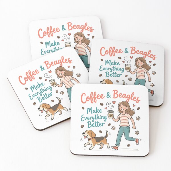Item preview, Coffee & Beagles Make Everything Better Cute Beagle Mom designed and sold by PryntedLabs.