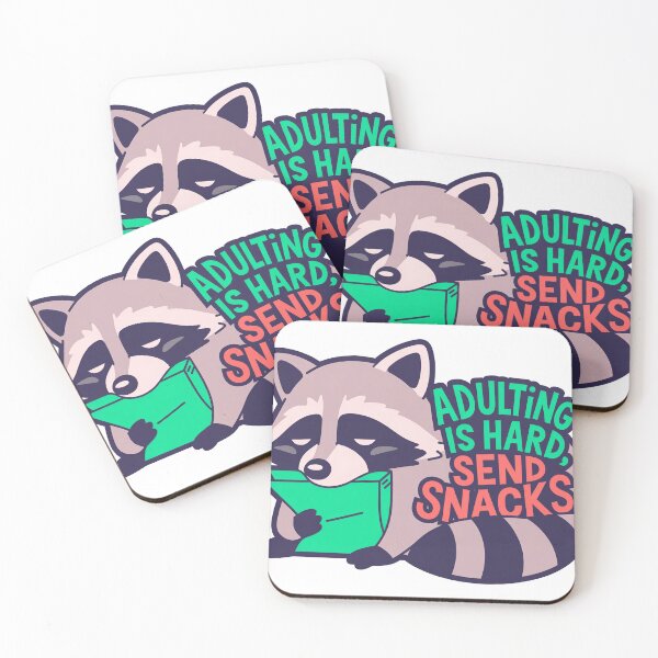 Item preview, Introvert Loading Sarcastic Raccoon Sticker designed and sold by hypArt.