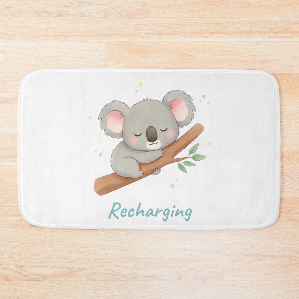Item preview, Recharging Koala Sleeping on Branch Soft Days designed and sold by HumTumMe.