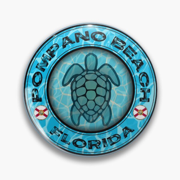 Item preview, Pompano  Beach Florida sea turtle vintage designed and sold by studioss76.