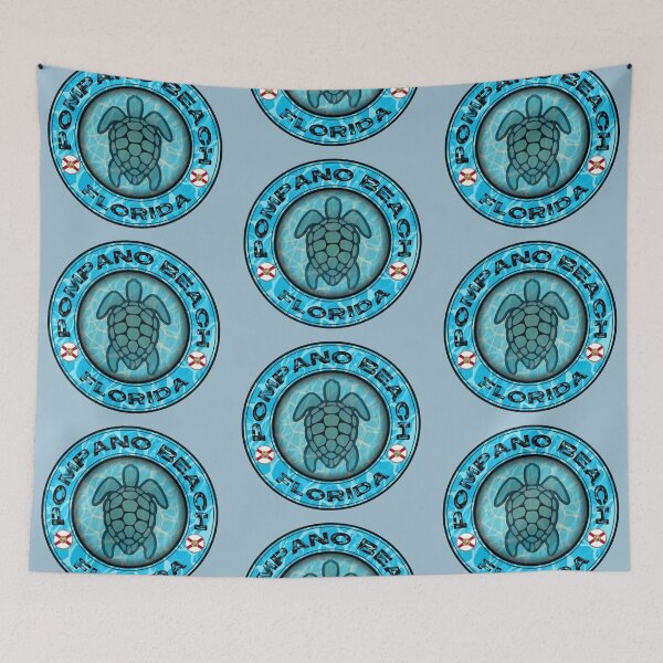 Item preview, Pompano  Beach Florida sea turtle vintage designed and sold by studioss76.