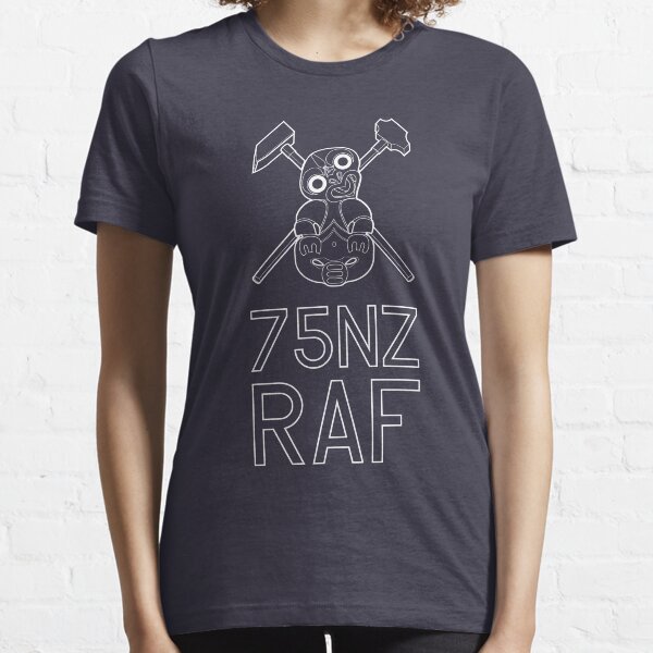 Tiki 75NZ RAF White Solid Essential T-Shirt