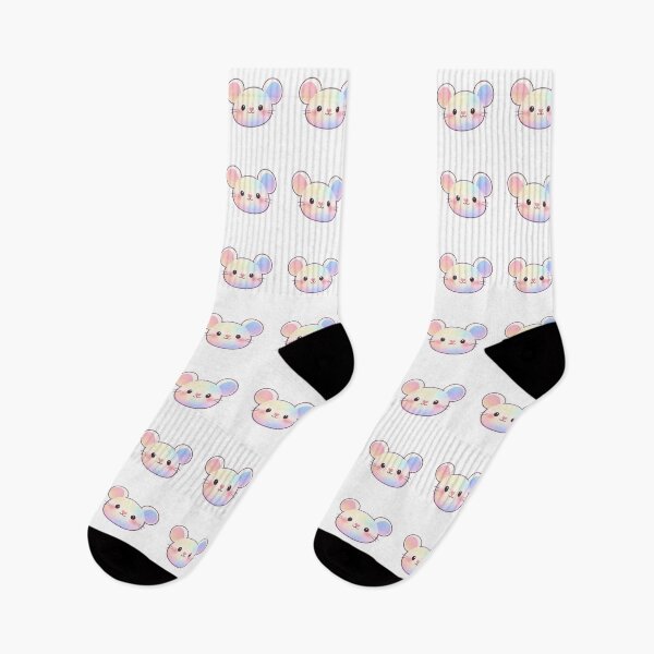 Item preview, Cute Kawaii Rainbow Mouse Face designed and sold by Owcomm.