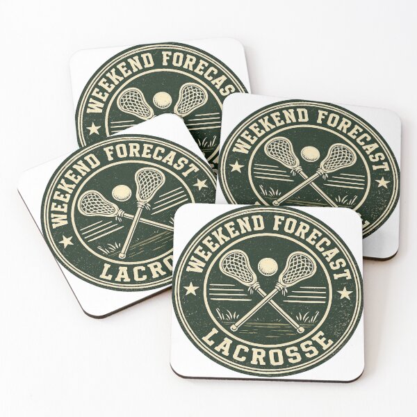 Item preview, Weekend Forecast Lacrosse Vintage Badge designed and sold by EastEndTownie.