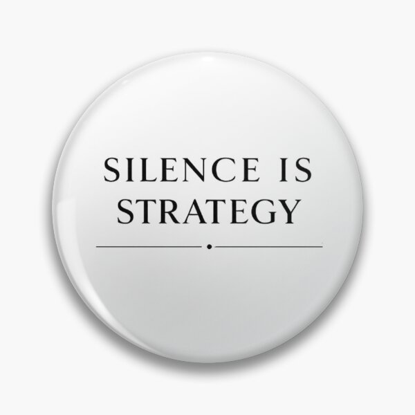 Item preview, Silence Is Strategy Minimalist Premium Typography Design designed and sold by DarioTactical.