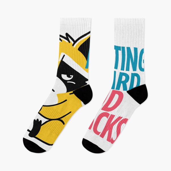 Item preview, Adulting Is Hard Send Snacks Yellow Raccoon Sticker designed and sold by hypArt.