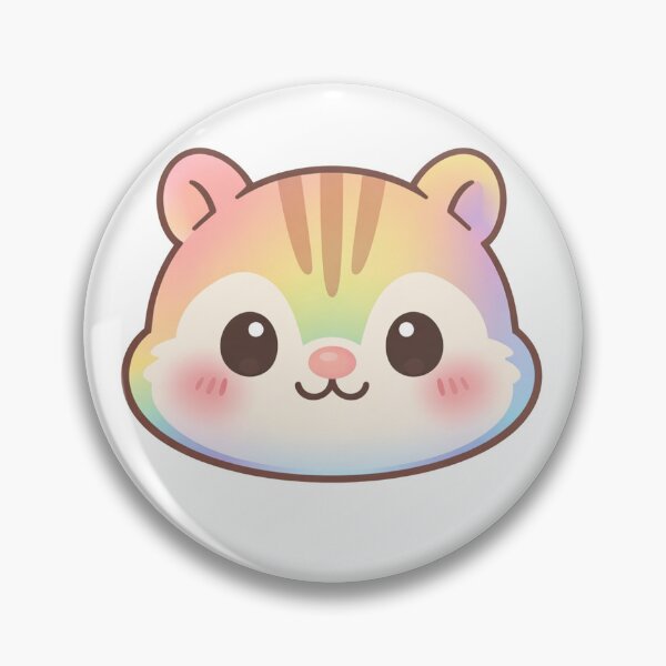 Item preview, Rainbow Chipmunk Face Cute Kawaii designed and sold by Owcomm.