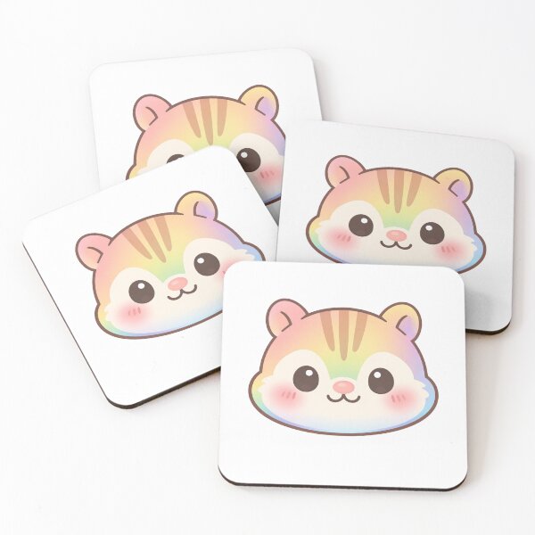 Item preview, Rainbow Chipmunk Face Cute Kawaii designed and sold by Owcomm.