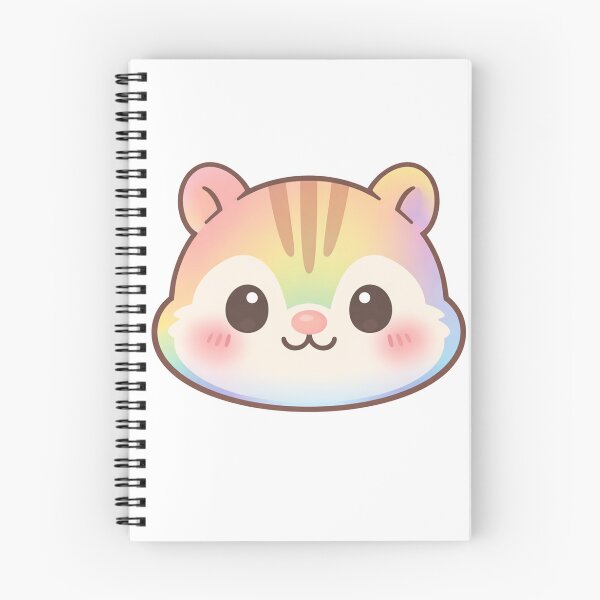 Item preview, Rainbow Chipmunk Face Cute Kawaii designed and sold by Owcomm.