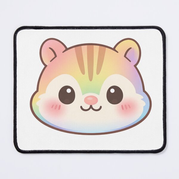 Item preview, Rainbow Chipmunk Face Cute Kawaii designed and sold by Owcomm.