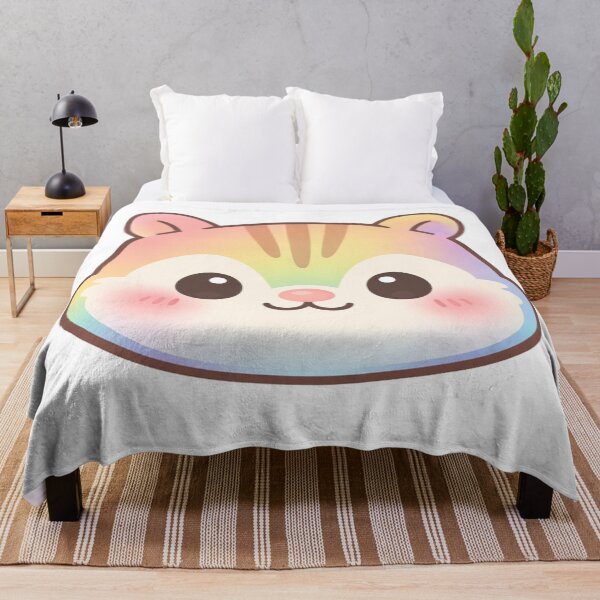 Item preview, Rainbow Chipmunk Face Cute Kawaii designed and sold by Owcomm.