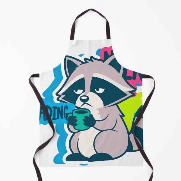 Item preview, Introvert Loading Sarcastic Raccoon Sticker designed and sold by hypArt.
