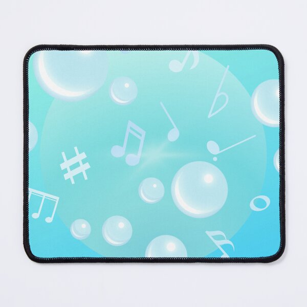 Item preview, Music Notation & Bubbles In Turquoise Green designed and sold by BrightrDayMusicArt.