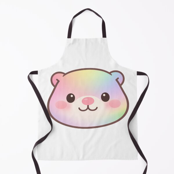 Item preview, Rainbow Pastel Kawaii Bear Face Cute Chibi Animal designed and sold by Owcomm.