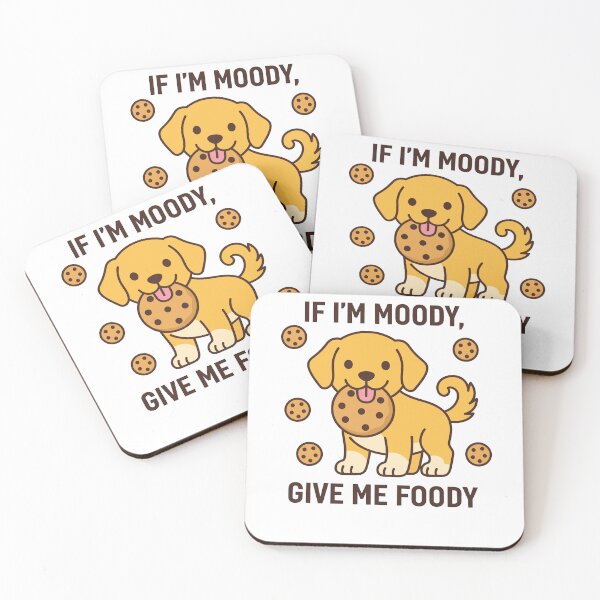 Item preview, Cute Moody Puppy Give Me Foody Golden Retriever designed and sold by k3rstman1.