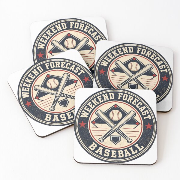 Item preview, Weekend Forecast Baseball Vintage Badge designed and sold by EastEndTownie.